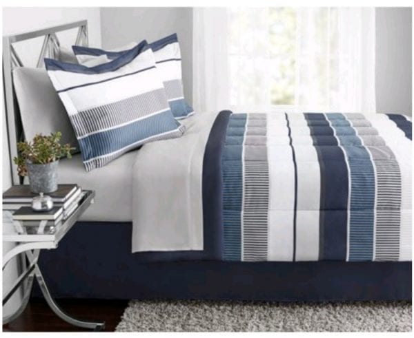 Mainstays Stripe Bed in a Bag only $7 at Walmart!!