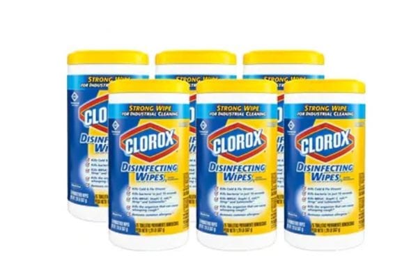 Clorox Disinfecting Wipes 6 Containers Per Case!!!!!