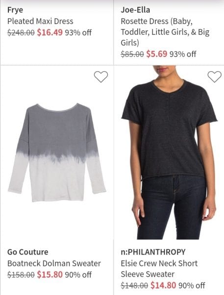 Nordstrom Clearance Up To 93% Off