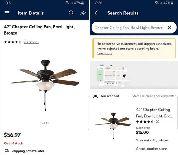 Chapter Ceiling Fan only $15 at Walmart!!!!!!