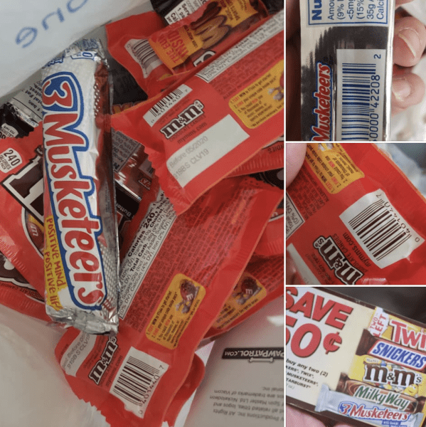 FREE Candy! 3 Musketeers and M&Ms – YUM!
