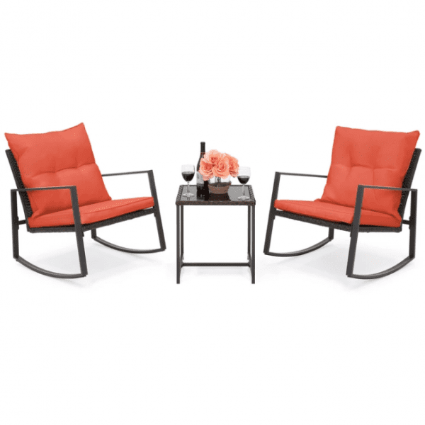 Outdoor Bistro Rocking Chair Set~In Stock Now!