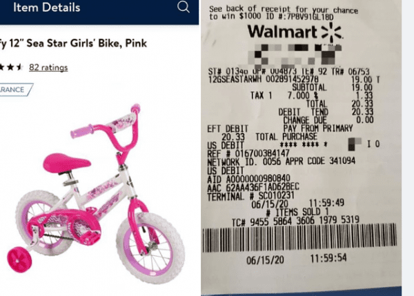 Girls 12″ Bike Only $19 at Walmart!!!!
