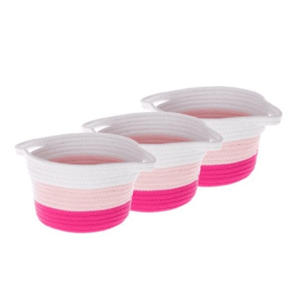 Screenshot 2020 06 22 Your Zone 9 05 Round Small Cotton Rope Soft Basket 3 Pack White and Pink Walmart com