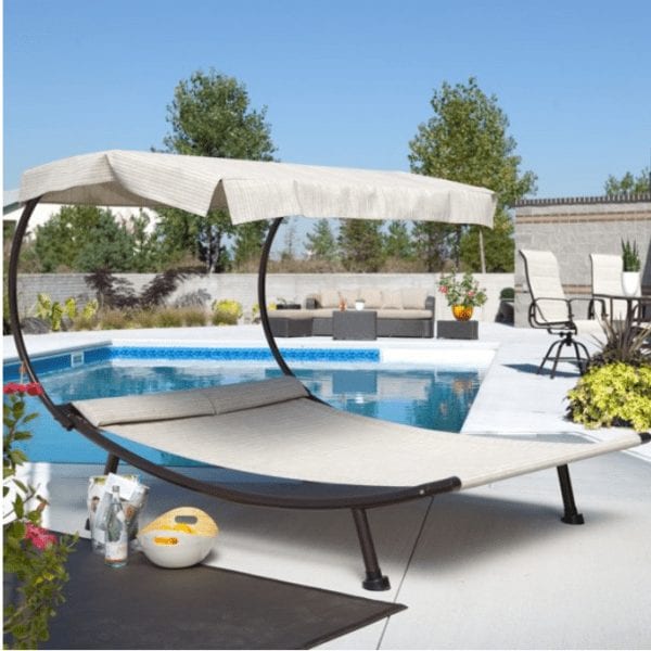 Double Chaise Lounger with Canopy!