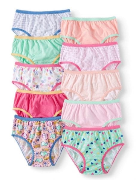 Walmart Clearance Girls 10PK Underwear Only $1 (Was $8)