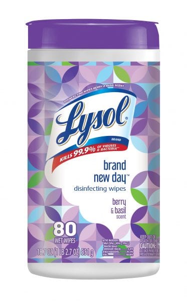 Lysol Wipes, Brand New Day Berry & Basil only 75 cents!