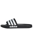 adidas Unisex-Adult Adilette Shower, Black/White/Black, 9