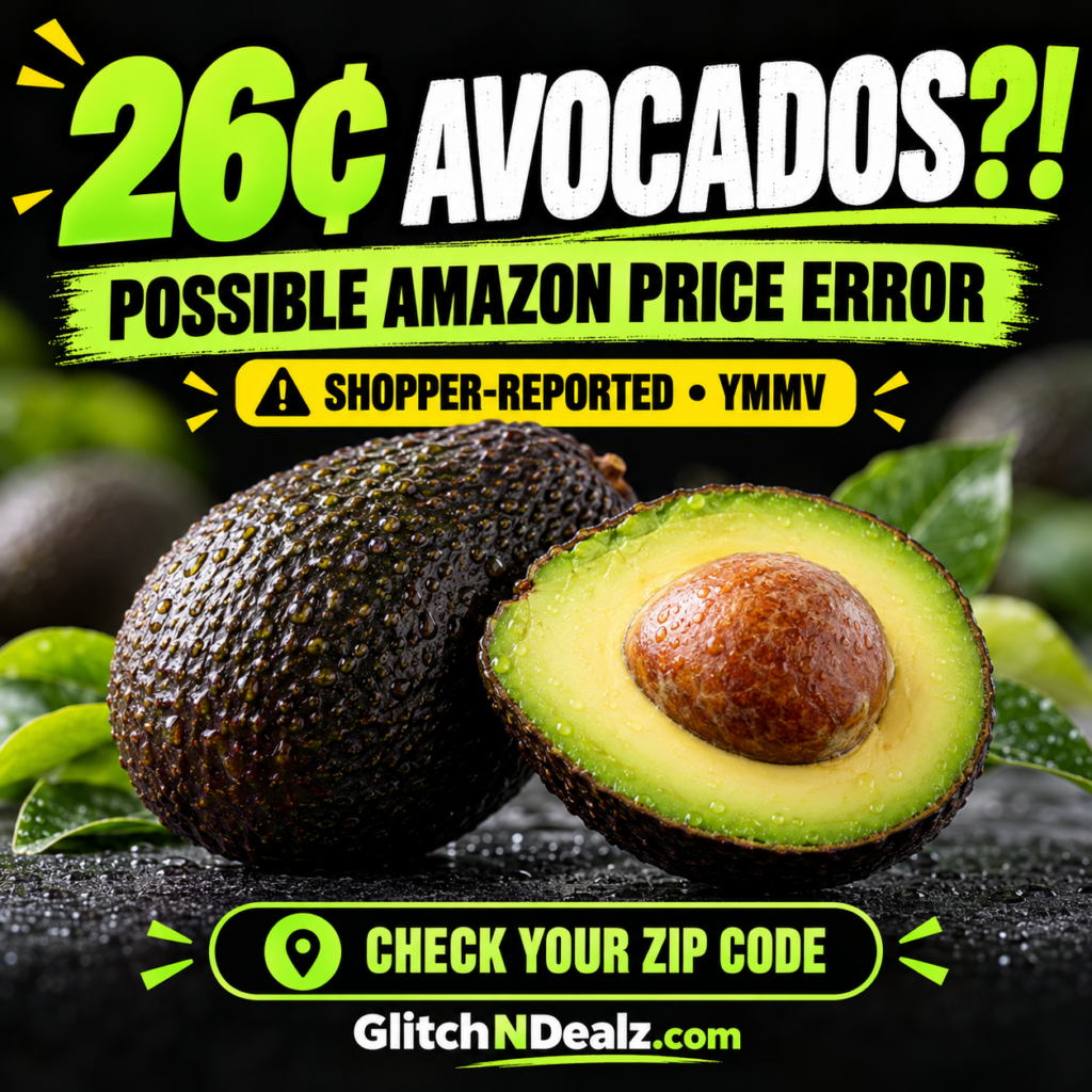 26 cent avocados possible Amazon price error shopper reported YMMV check your ZIP code