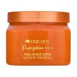 Tree Hut Pumpkin Roll Body Scrub, Fall Scented Body Care, 18 Oz | Exfoliating & Nourishing Sugar Scrub with Shea Butter, Body Exfoliator for All Skin Types, Self Care Gifts for Women
