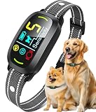 Oliry Bark Collar for Small Medium Large Dogs with 5 Training Modes, Black | AI Bark Recognition, Effective Anti Barking Device with 5 Sensitivity Levels, Rechargeable IP67 Waterproof Anti Bark Collar