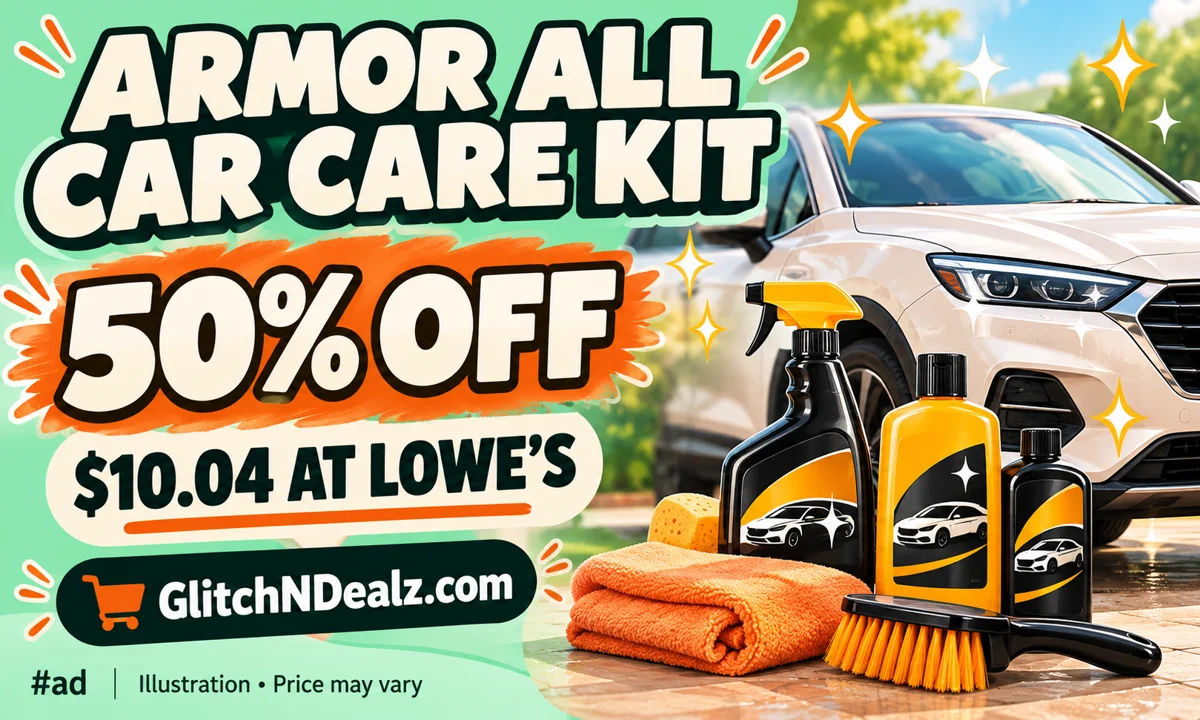 Armor All car care deal illustration, $10.04 at Lowe’s