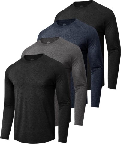 Four-pack of men's long sleeve shirts