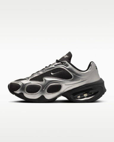 Nike Air Max Muse women’s shoe in Black and Metallic Silver, style FV1920-001
