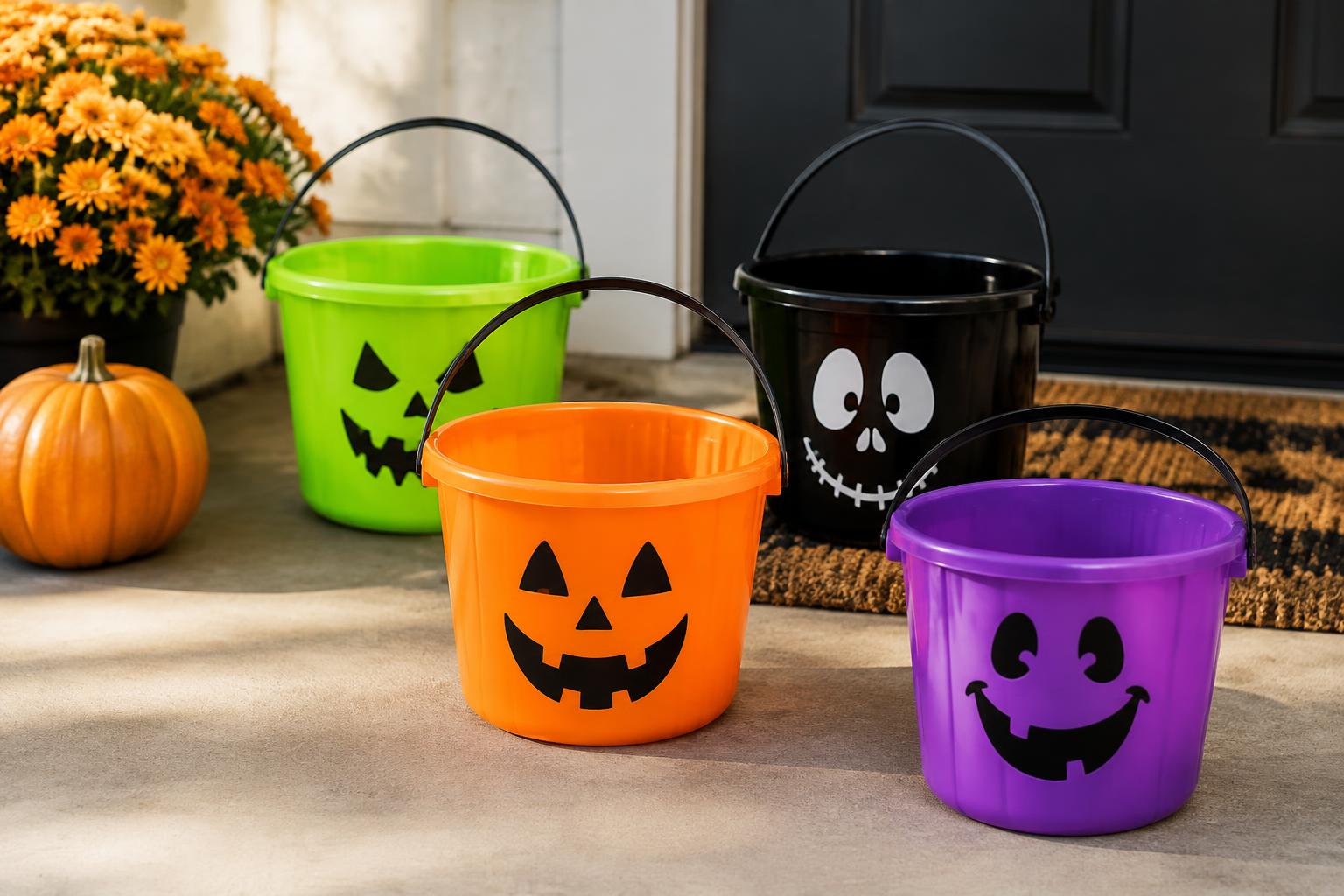 Home Depot Restocked 2-Gallon Halloween Buckets for $2.88 with Free Delivery — AI-generated illustrative scene