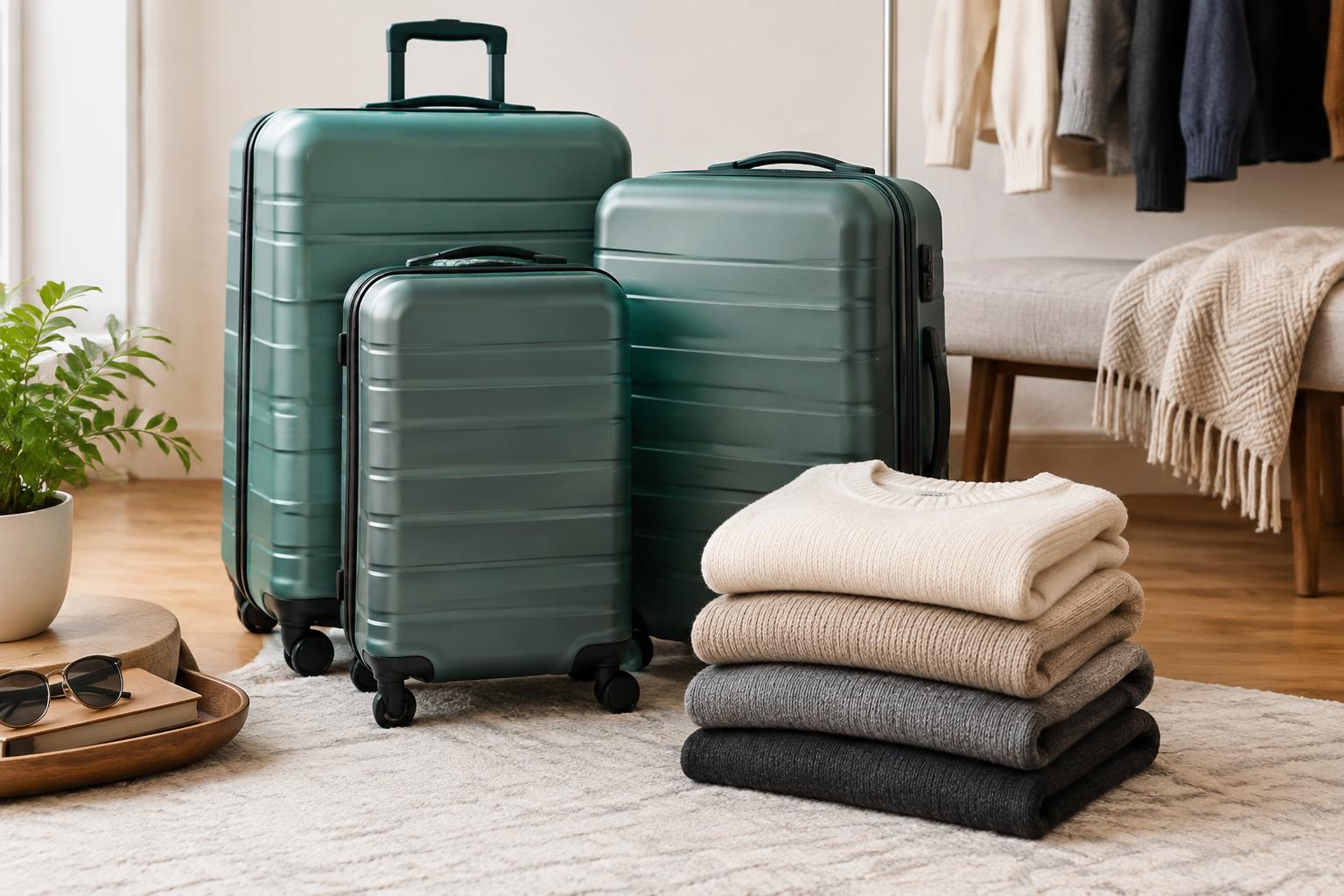 Bundle Quince Luggage & Cashmere for Savings — AI-generated illustrative scene