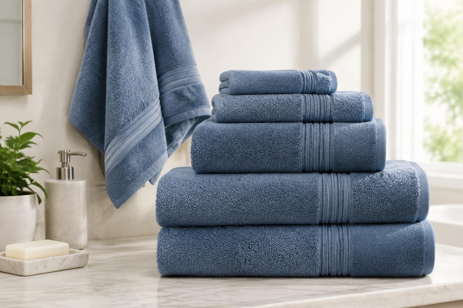 JCPenney Home Expressions Bath Towels Sale — AI-generated illustrative scene