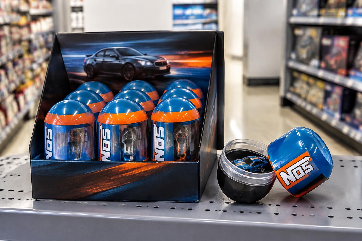 Fast & Furious NOS Capsule Collectibles at Walmart — AI-generated illustrative scene