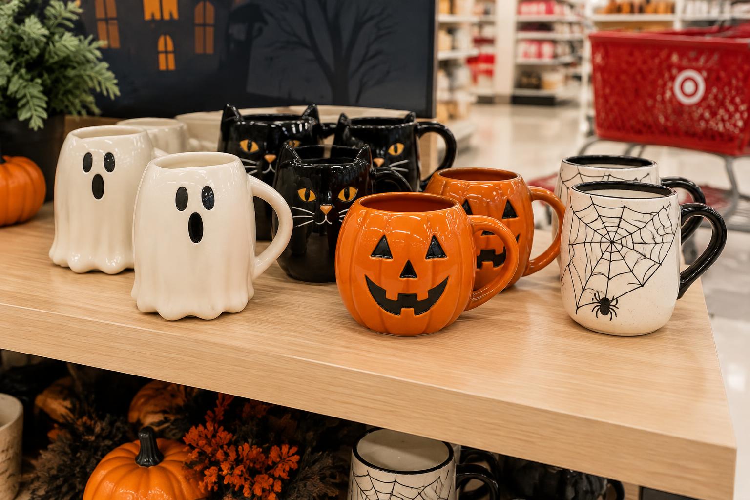 Hyde & EEK Halloween Mugs at Target — AI-generated illustrative scene