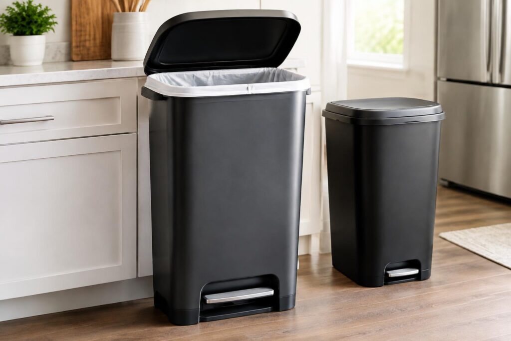 Hefty Kitchen Trash Cans — Check the Offer at Walmart — AI-generated illustrative scene