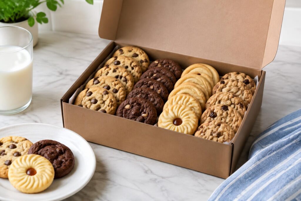Free Box of Keebler Cookies via Gopuff through October 31st — AI-generated illustrative scene
