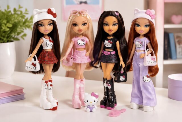 NEW Bratz Bratziez Hello Kitty Series Fashion Dolls — AI-generated illustrative scene