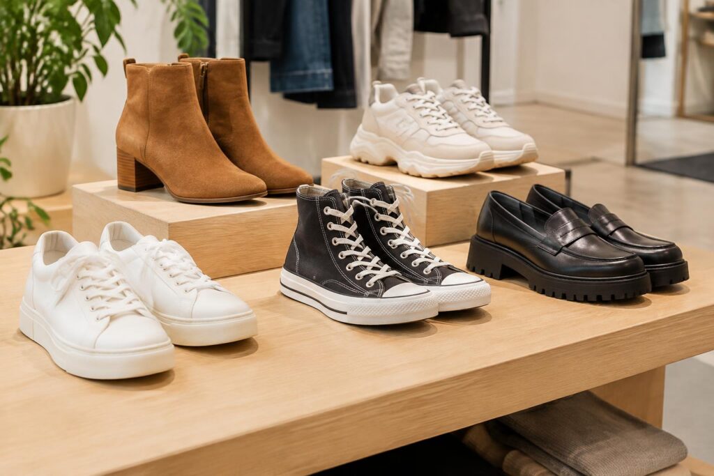 Urban Outfitters Extra 50% Off Clearance Shoes — AI-generated illustrative scene