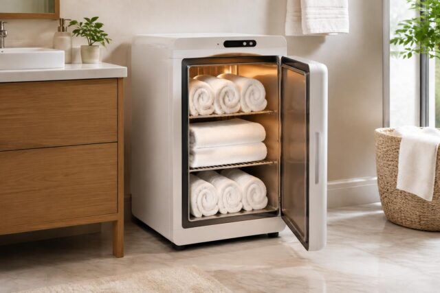 Luxury Towel Warmer — AI-generated illustrative scene