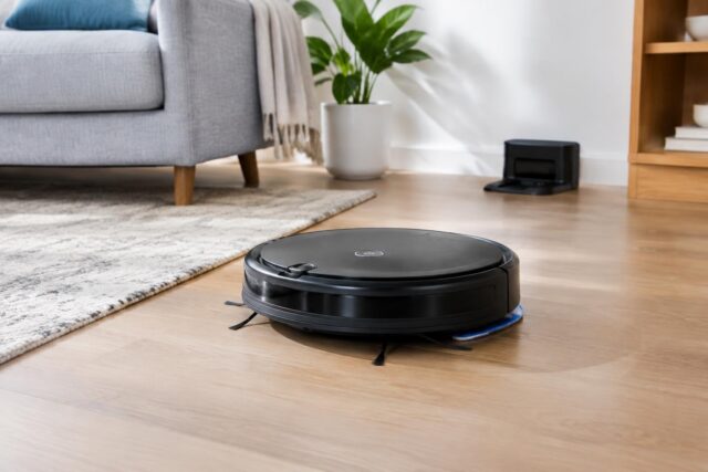 Bobsweep Dustin Robot Vacuum & Mop Only $139.xx at Best Buy — AI-generated illustrative scene