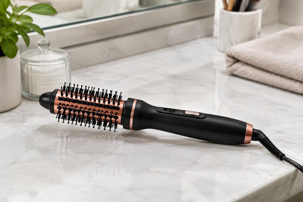 Conair Grip & Style Hot Curling Brush — AI-generated illustrative scene