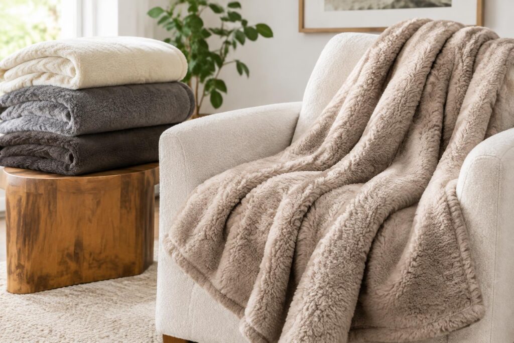 UGG Throw Blankets From $39 at Nordstrom — AI-generated illustrative scene
