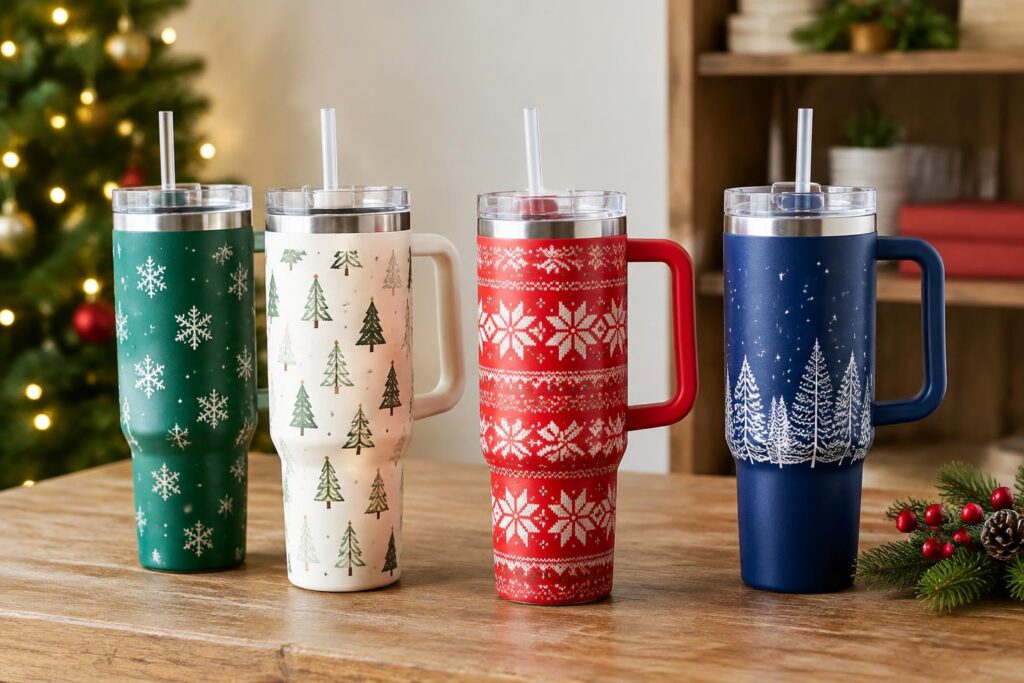 NEW! Holiday Stanley’s Just Released at DSG — AI-generated illustrative scene