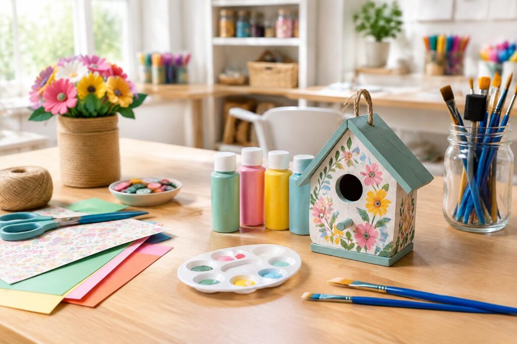 Free Craft Classes at Michaels on October 17th — AI-generated illustrative scene