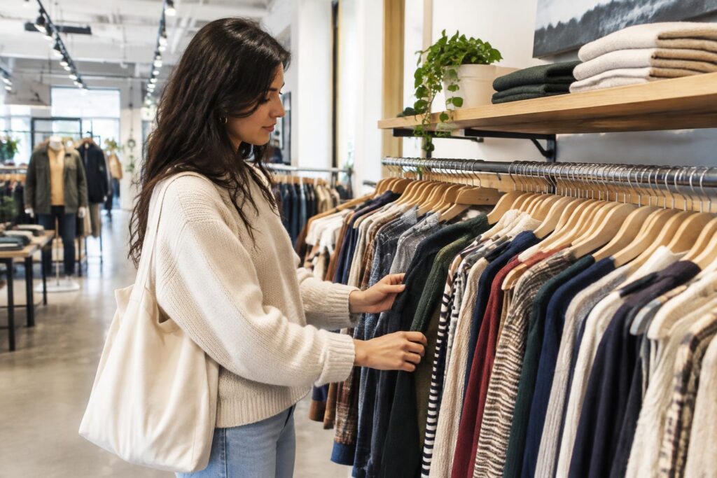 Extra 50% Off Select Items at Urban Outfitters Sale — AI-generated illustrative scene