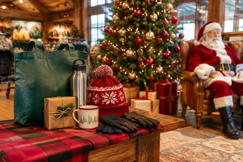 Bass Pro Shops Santa’s Wonderland Freebies Starting November 7, 2026 — AI-generated illustrative scene