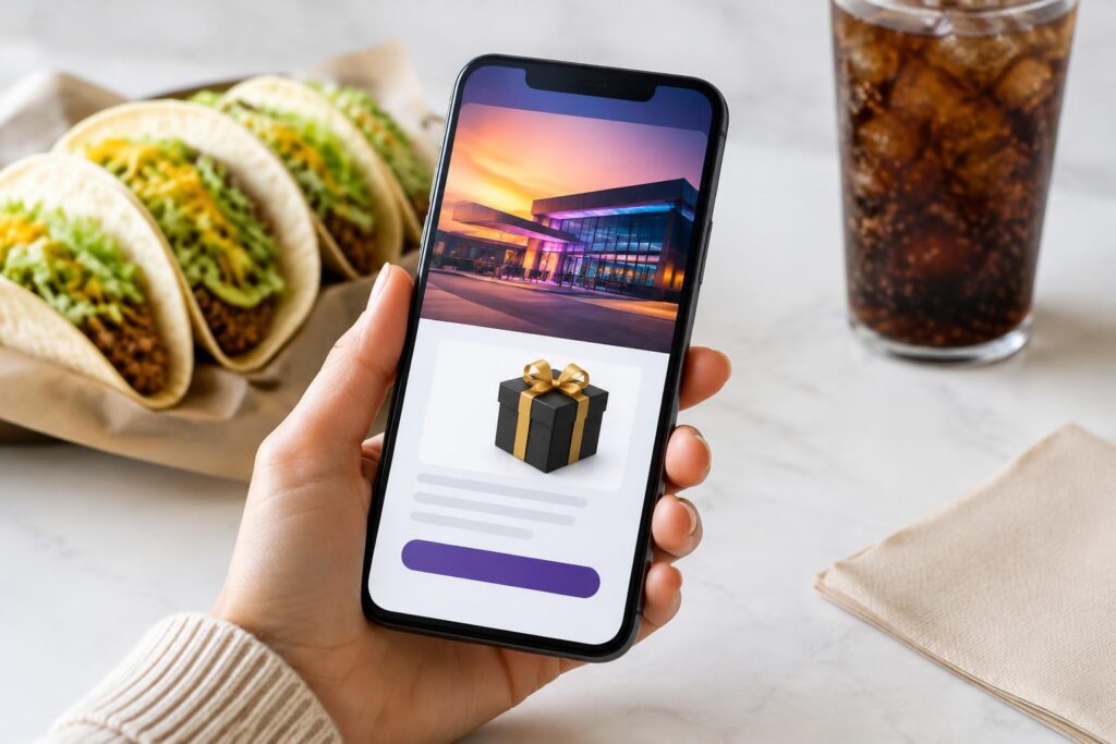 Enter Taco Bell's Bid on Luxe Sweepstakes in the App by November 1, 2026 — AI-generated illustrative scene