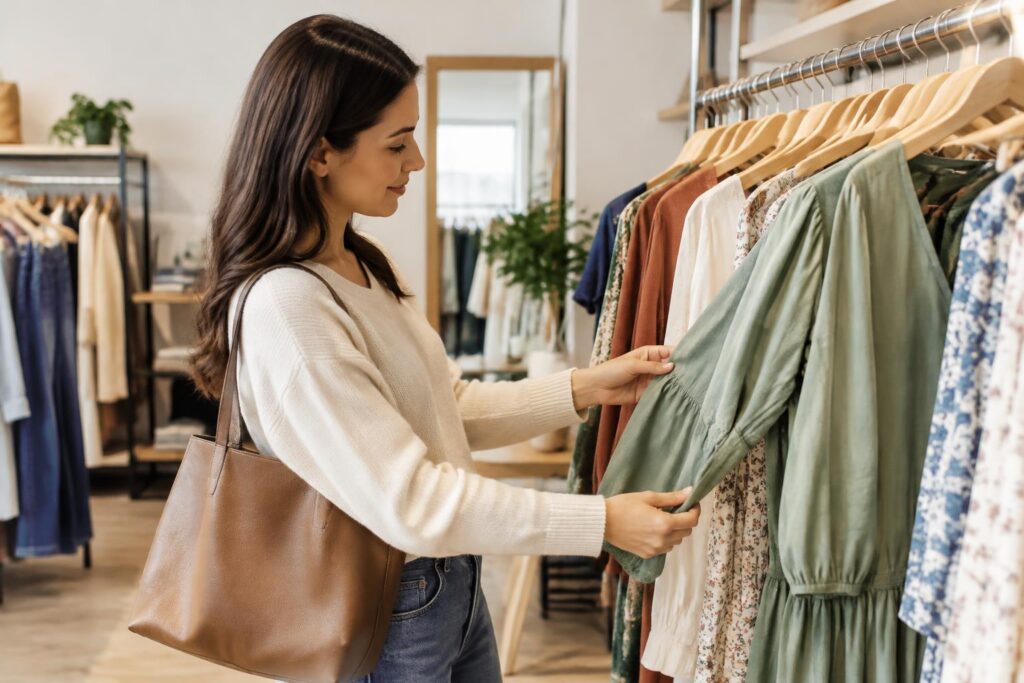 Scenario Women’s Clothing — AI-generated illustrative scene