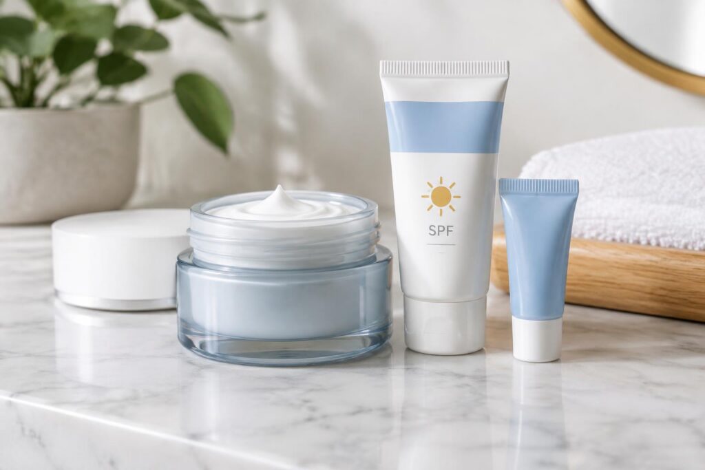 Possible Free Neutrogena Collagen Bank & SPF Moisturizer Sample Offer — AI-generated illustrative scene
