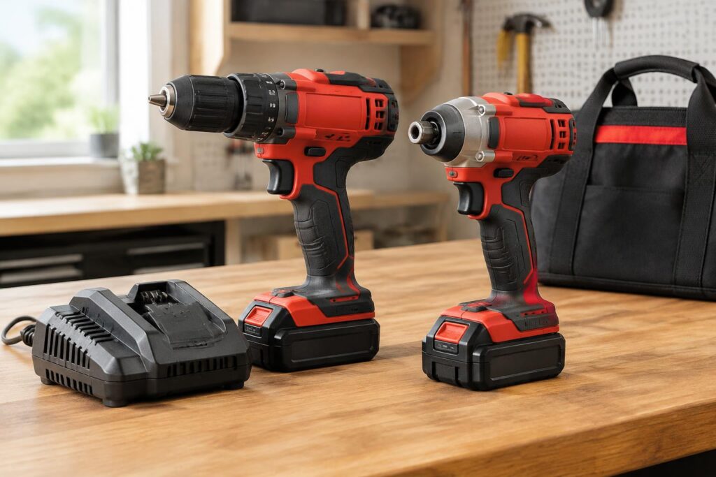 Craftsman V20 20V Max 2-Tool Brushless Power Tool Combo Kit for $79 at Lowe's — AI-generated illustrative scene