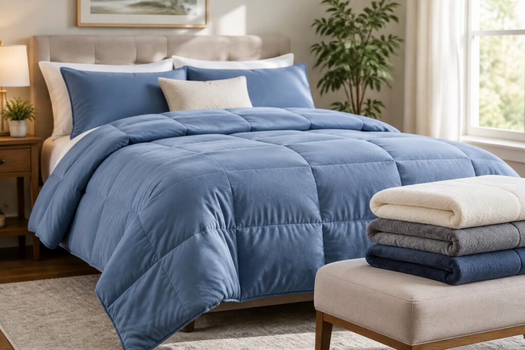 Bedsure Bedding Sale at Wayfair: Up to 83% Off Plus Extra Coupons — AI-generated illustrative scene