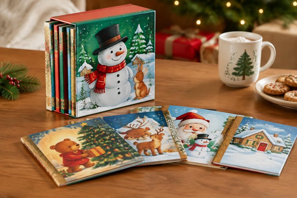 Favorite Little Golden Books for Christmas 5-Book Boxed Set — AI-generated illustrative scene