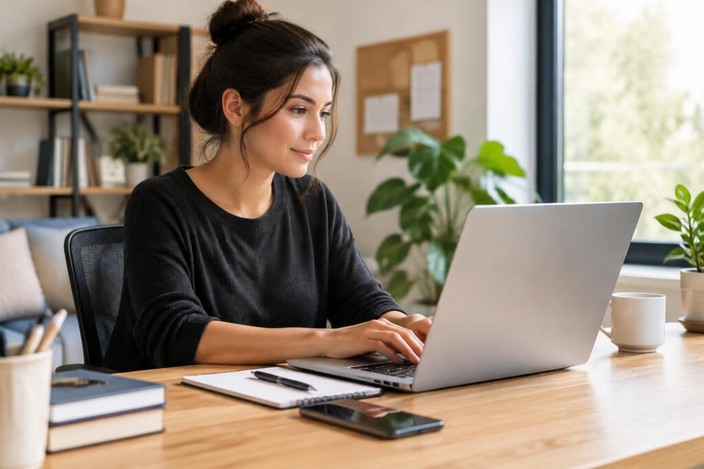 Work From Home as UPS Healthcare Project Coordinator - Up to $27/Hour — AI-generated illustrative scene