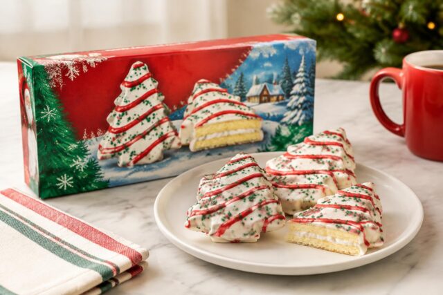 Little Debbie Christmas Tree Cakes 20 Pack for $10.48 at Sam’s Club — AI-generated illustrative scene