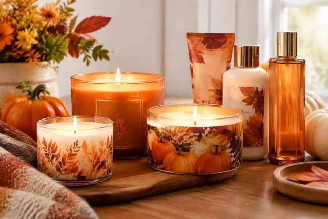 Up to 75% Off Bath & Body Works Fall Items, Candles from $6.xx — AI-generated illustrative scene
