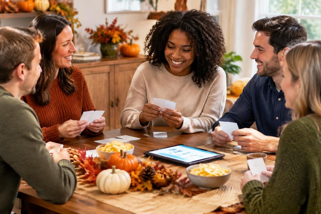 Apply to Host a WordTeasers Thanksgiving Party – 75 Hosts Needed! — AI-generated illustrative scene