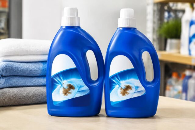 2-Pack 60 fl. oz Stain Triple-Acting Liquid Refill for $6 at Home Depot — AI-generated illustrative scene