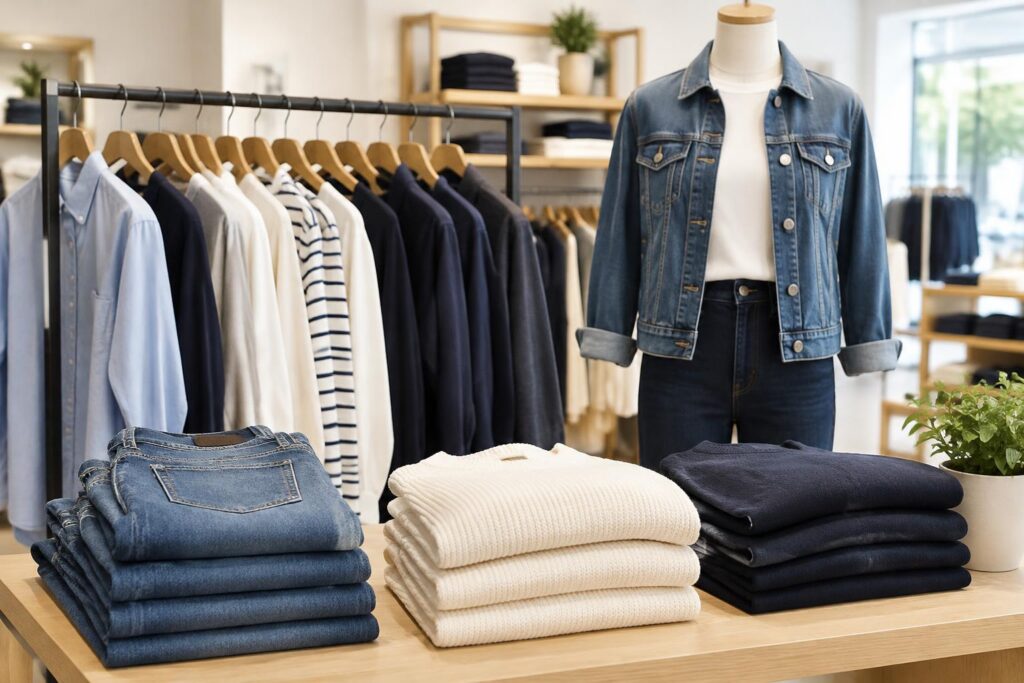 GAP Factory: 50% Off Everything Plus Extra 15% Off and Free Shipping — AI-generated illustrative scene