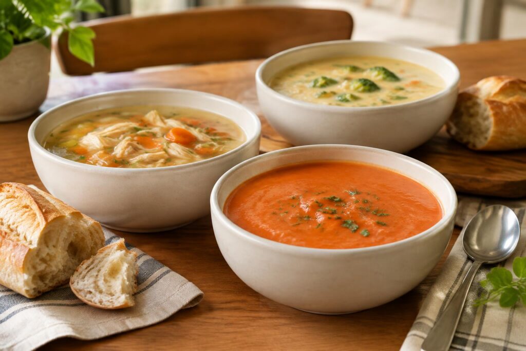 50% Off Soup Bowls at Panera Bread for MyPanera Members Through October 15, 2026 — AI-generated illustrative scene