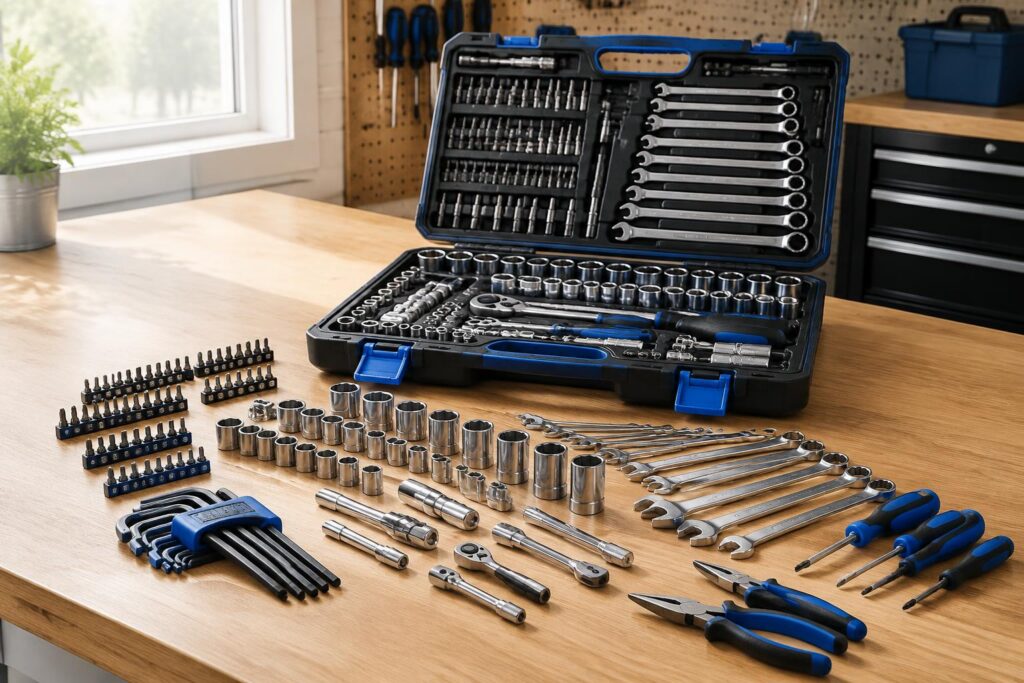 Kobalt 302-Piece Mechanics Tool Set for $99 at Lowe's — AI-generated illustrative scene