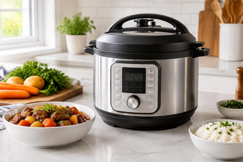 Instant Pot 6Qt 7-in-1 Pressure Cooker — AI-generated illustrative scene